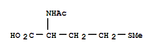 Μοριακή δομή 1115-47-5 (ν-ακετυλικός-DL-methionine)